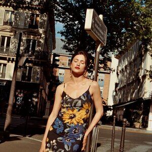 Rouje Elodie Dress - Blue floral